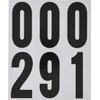 Hillman 843445 Reflective Adhesive Mailbox Number Pack, 3", Black and