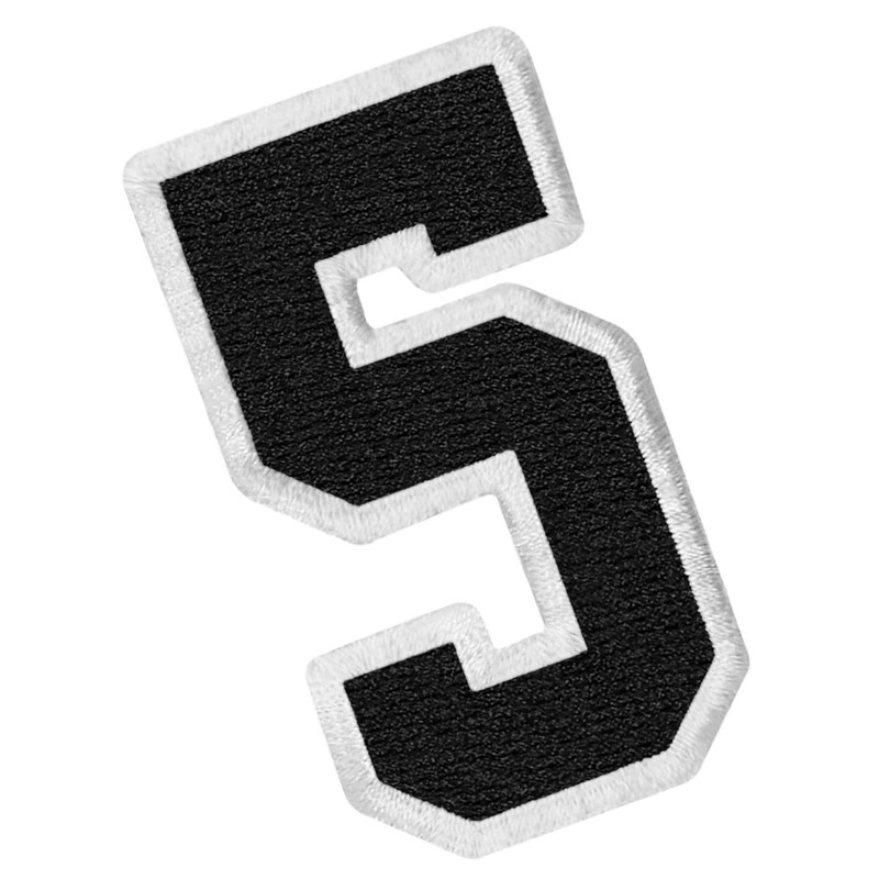 EmbTao Tactical Numbers Patch Embroidered Badge Applique Fastener Hook and