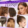 510PCS Black Bobby Pins Hair Pins Kit with Hair Net,