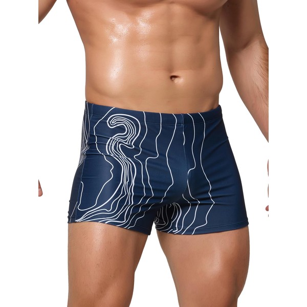 Arcweg Men's Swimming Trunks with Mesh Liner Sport Boxer Swimwear