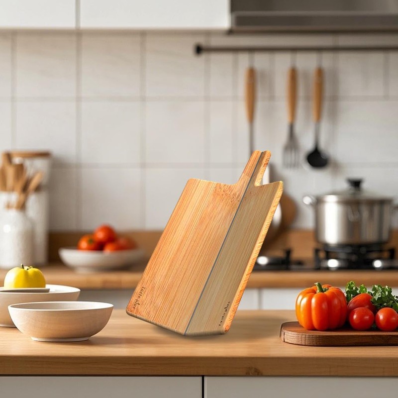 Taste Plus Folding Bamboo Cutting Board for Kitchen, Durable Wood
