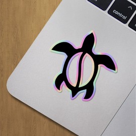 Holographic Decal Stickers of Hawaiian Turtle Premium Waterproof Vinyl Decal Stickers for Laptop Phone Accessory Helmet Car Window Mug Tuber Cup Door Wall Decoration ANDVER3505691HO