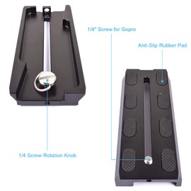 fotoconic 120mm Camera Mounting Quick Release Plate Compatible with DJI Ronin-S Ronin S Gimbal Stabilizer