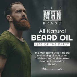 Life of the Party Beard Grooming Oil for Men – Natural Conditioning Formula for Beard Styling and Care, Softens and Hydrates with Beard Oil for Men (1 Ounce, Life of the Party)