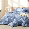 Bedsure Blue Full Comforter Set - 7 Pieces Floral Bedding