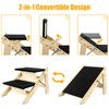 Foldable Dog Stairs/Ramp with 2 Steps - Durable Wooden Pet