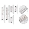 Measuring Rolling Ruler, 5 Pieces 6 Inch 12 Inch Clear