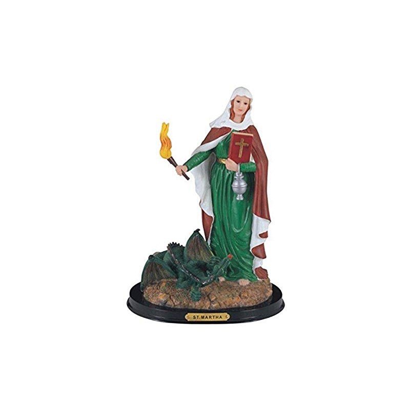 StealStreet Saint Martha Holy Figurine Religious Statue Decor, 12"