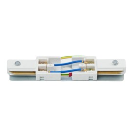 Qub Focus Medium Feed - 1 Phase Rail System - I Coupling - White - Central Power Supply for Rail Systems
