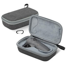 SYACHI Carrying Case for DJI Avata 2 Drone Body for RC Motion 3 Avata 2 Bag RC Motion 3 Bag Shockproof Storage Bag Travel Hard Case Handbag with Carabiner, black, RC Motion 3