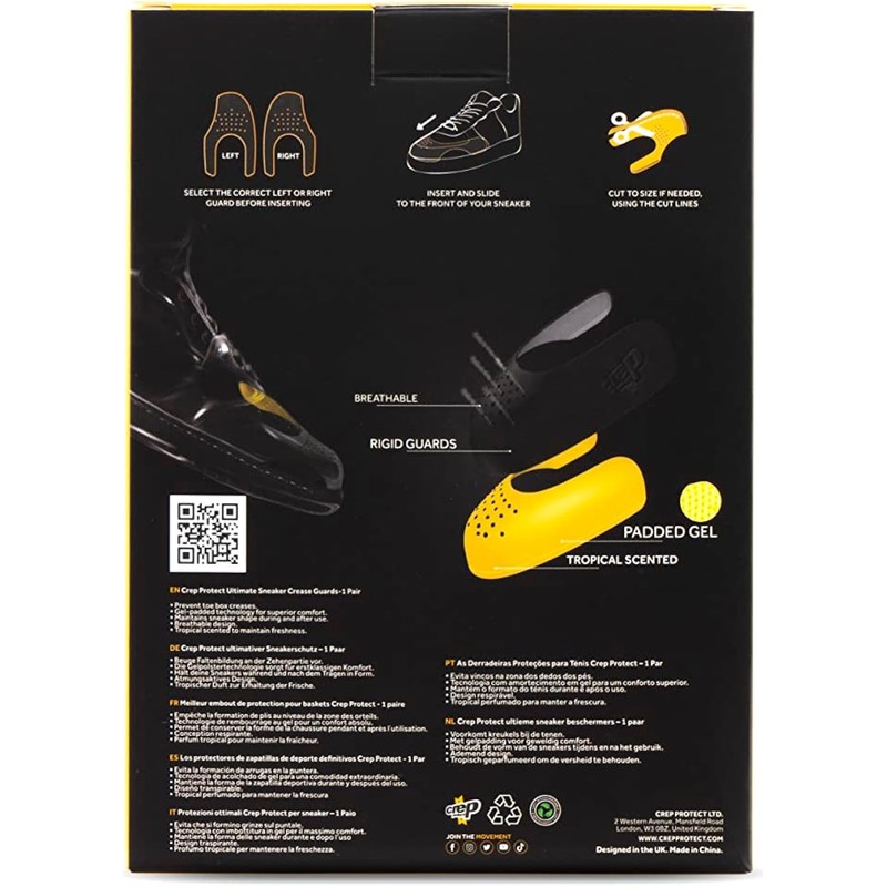 Clep Protect Sneakers, Shield, Toe Protection, Prevents Shape of Shape,