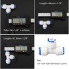 Water purifier globe valve, tee, elbow, straight through 1/4 "FPT