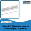 DIY Adjustable Vertical Blind Hanger 3.5” (89mm) Replacement White Hangers
