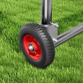 USCaster 6 Inch Gate Wheel – Caster for 1-5/8" to 2-1/2" Round Tube Gates, 250 lb Capacity, Includes Screws & Wrenches (1 Pack)