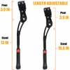 TOPCABIN Adjustable Aluminum Alloy Bicycle Kickstand, Black, 24"-28" Bike