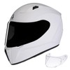 TRIANGLE Full Face Motorcycle Helmet with Extra Tinted Visor for