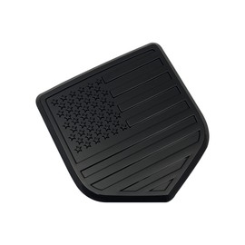 Yukauto Rear Tailgate American Flag Emblem, Rear Tailgate USA Flag Badge Logo for 2009-2018 Dodge RAM 1500 2500 3500 (Black)