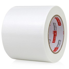 Wide Duct Tape, Industrial Grade 30Yards (90 ft) Wide Tape 4in Duct, 9 Mil Heavy-Duty, Waterproof, Strong, Flexible, No Residue, for Crafts & Home Improvement (White, 4'' x 90ft)