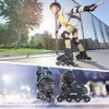 KAQINU Adjustable Inline Skates, Outdoor Inline Skates with Full Illuminating