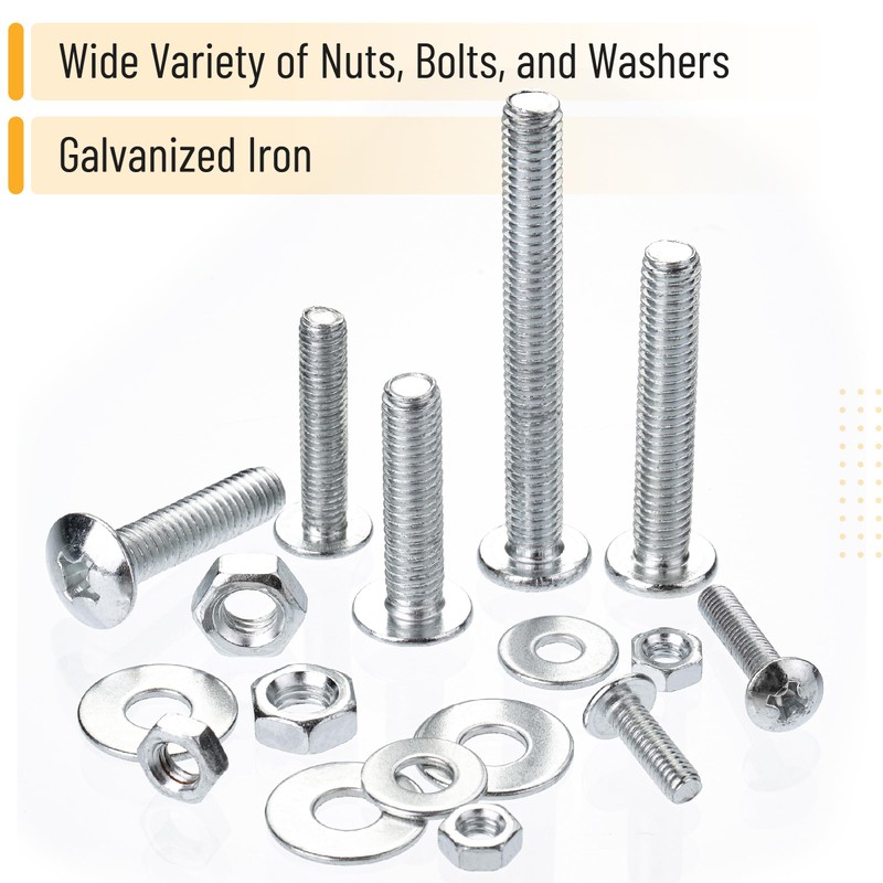 Mr. Pen- Bolts, Nuts, and Washer Assortment Kit, 226 pcs,