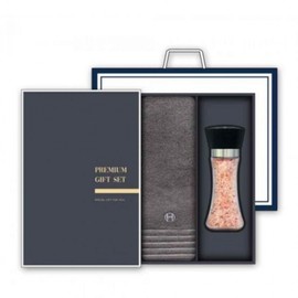 Premium hotel towel + Himalayan salt as a gift gift set