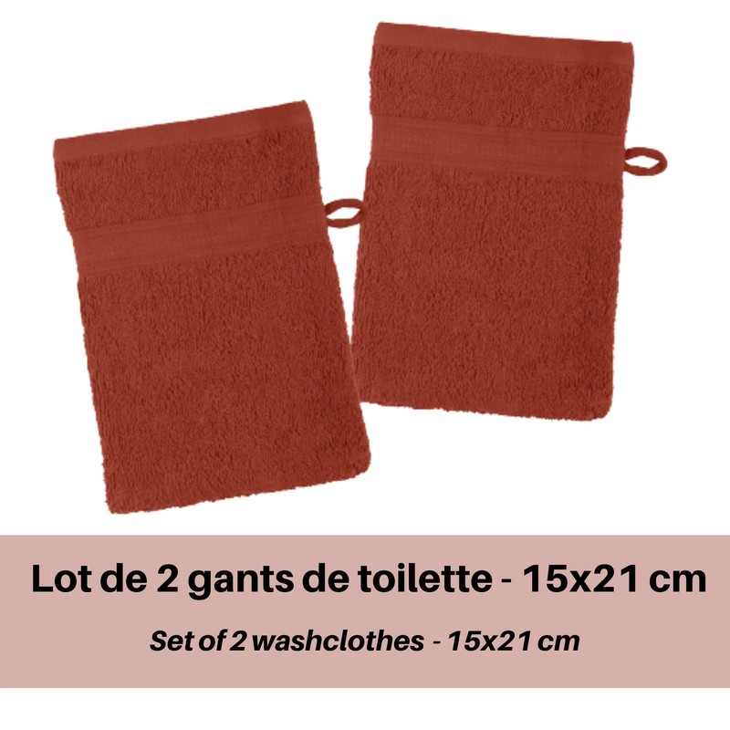 Lovely Casa Pack of 2 Face Cloths 15 x 21