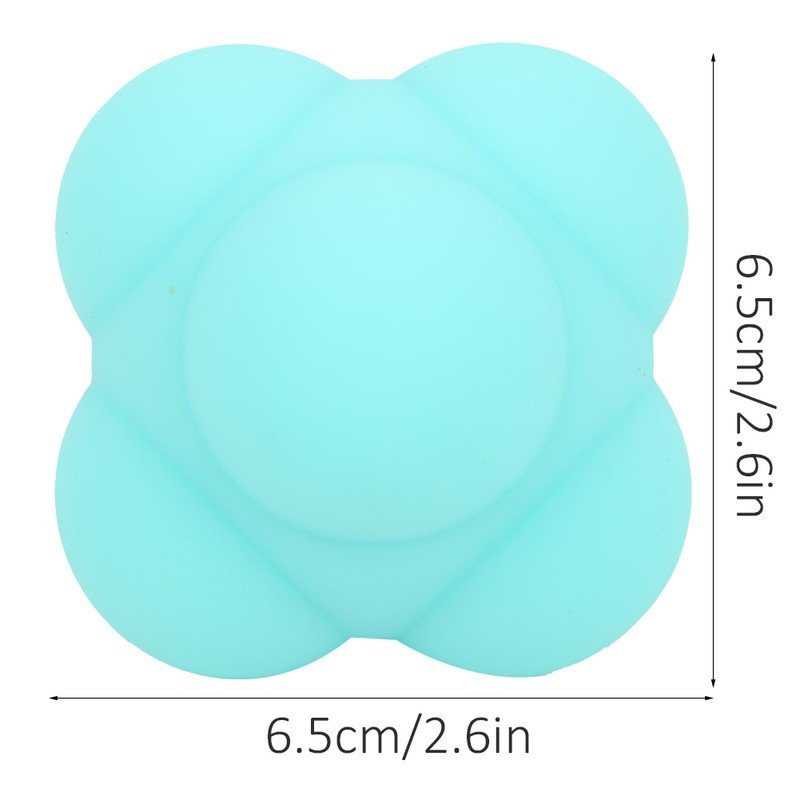 6Pcs Hex Response Silicone Ball Speed Agile Training Equipment Sensitive