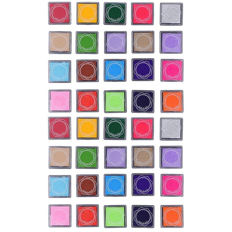 2 Box Stamp Pad 20 Colors NonToxic HandMade Children Finger