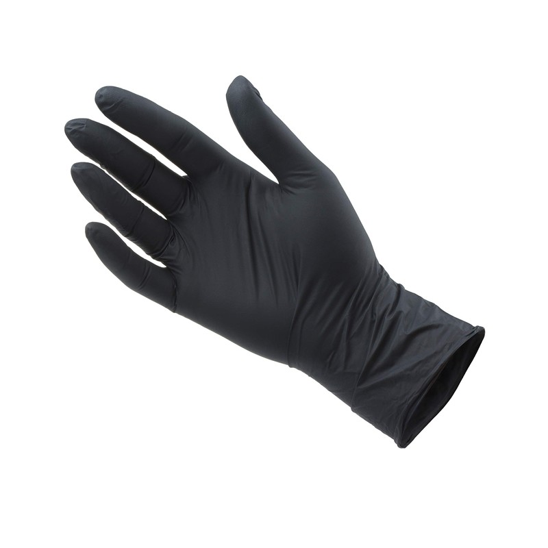 Medium Black Nyle Gloves (100 Count/Box)