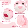 MaoGoLan Giant Pink Teddy Bear Plush 42", "Heart Footprints and