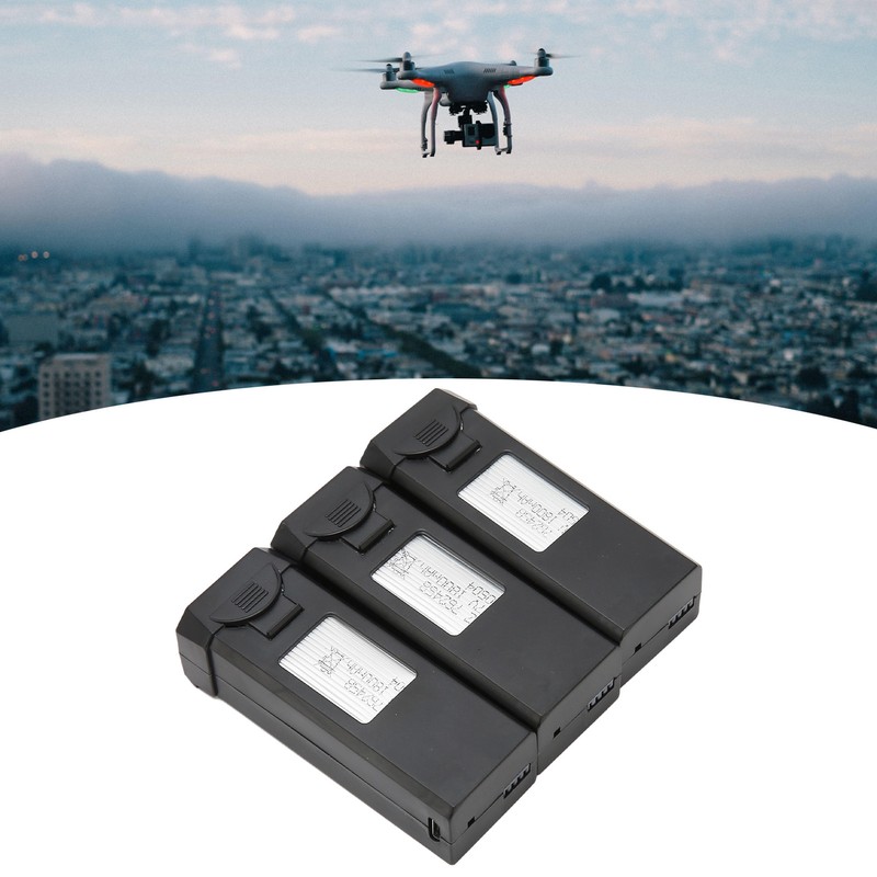 3PCS Drone Lithium Battery Portable Rechargeable 1800MAH 3.7V Quadcopter Drone