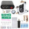 Coil Tattoo Machine Kit Clip Cord Foot Pedal Power Supply