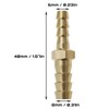 Hose Connector Reducer Brass Beard Straight Connector 8mm to 6mm