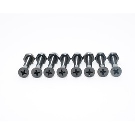 INSTSK8 Axle Nut Set Skateboard Skateboard Plus Screw Set Long Screw Set (1.5"-Black)