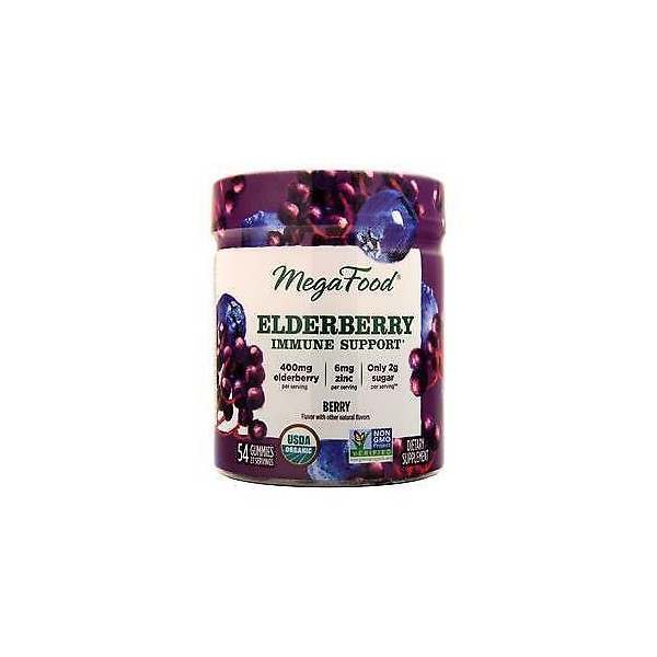 Megafood Elderberry Immune Support Gummies Berry 54 gummy
