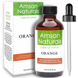 Orange Essential Oil 4oz /120 ml - 100% Pure & Natural by Amson Naturals