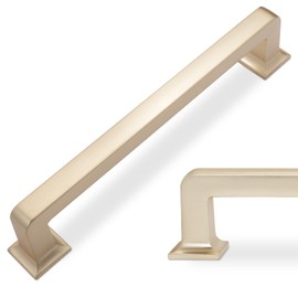 POVEFONK 10 Pack 5 inch(128mm) Champagne Bronze Kitchen Cabinet Handles Cabinet Pulls Gold Drawer Pulls Kitchen Cabinet Hardware Kitchen Handles Drawer Pulls Dresser Handles