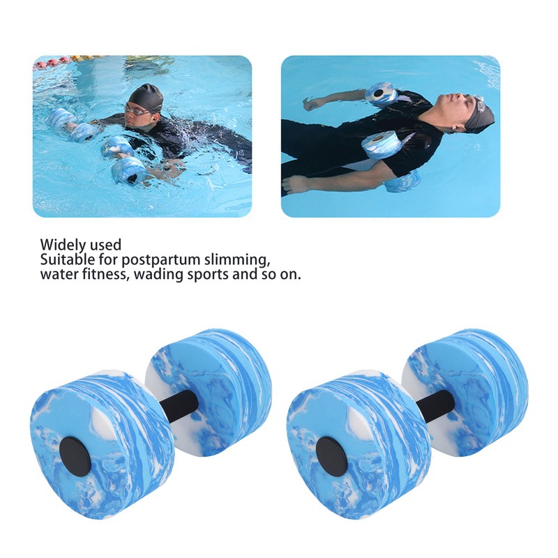 2pcs Water Dumbbell EVA Water Aerobics Weights Dumbbell Strong Buoyancy