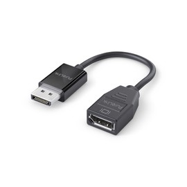 PureLink DisplayPort 1.3 Adapter, 4K Ultra HD 60Hz, 21,6GB/s Bandbreite, vergoldete Steckkontakte, 0,15m, schwarz