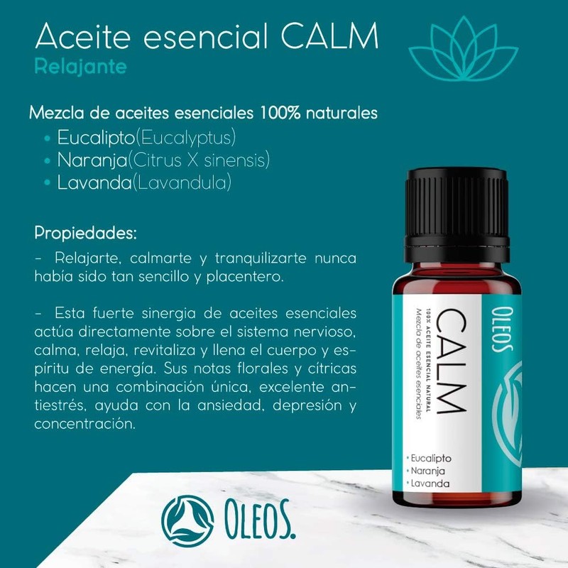 Aceite esencial relajante 10ml – Eucalipto, Lavanda y Naranja Vida