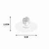 Coehaopike収納 6個 セットドアハンドル 取っ手 ドアノブ 取手 透明 5*2.3cm 円形 浴室扉取っ手