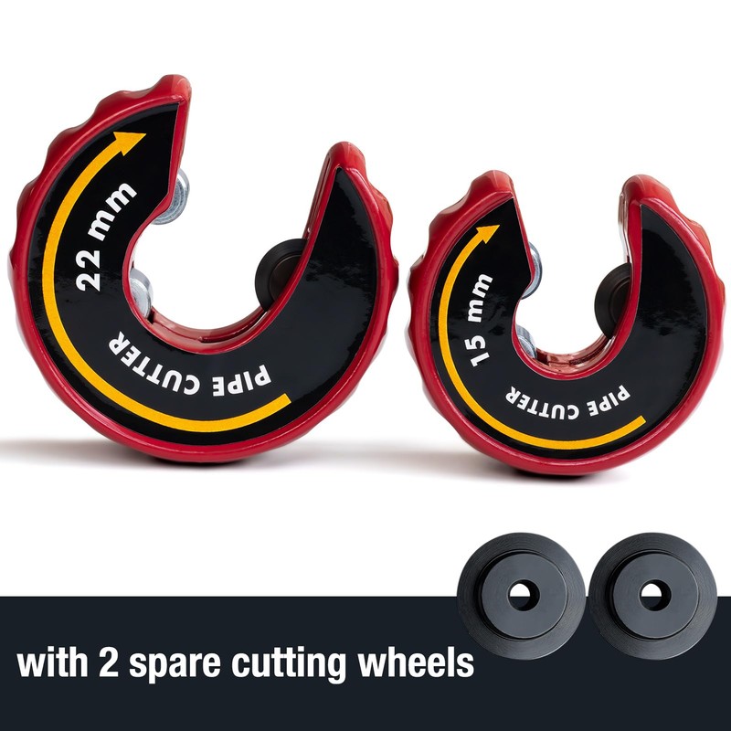 PLOWFAR Pipe Cutter 15mm and 22mm Set Copper Pipe Slice