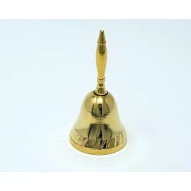 3" Brass Hand Bell Wiccan Pagan Witchcraft Altar Supply Ritual Wicca