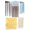 Clay Sculpting Tools Kit 33pcs Ball Stick Silicone Pen Portable