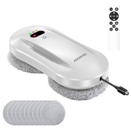 AGORVIO Window Cleaning Robot with Auto Water Spray & Smart Navigation, Automatic Window Cleaner Robot for Inside/Outside Glass with Triple Safety System, Edge Detection and Remote Control