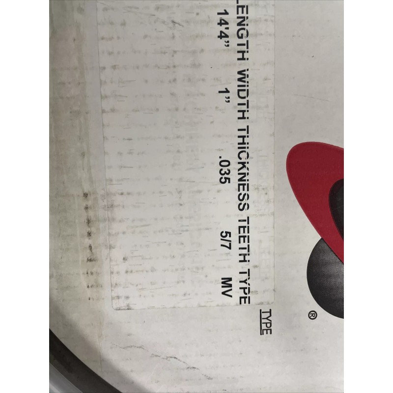 Amada MVGLB Bi-Metal Band Saw Blade 14’4” x 1” x