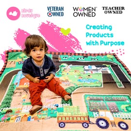 Birdy Boutique - Learning Blanket® - Animals & Plants - Cozy Soft Minky - Great for Early Readers, Homeschoolers, PreK, Kindergarten - 50" X 60"