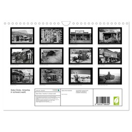 Side-Clicks America in Black and White (Wall Calendar 2026 DIN A4 Landscape), CALVENDO Monthly Calendar: Black/White Shots from America that Pull Alongside the ... (CALVENDO Places)