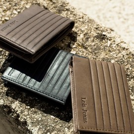 Lois - Men's Leather Wallet - Men's Leather Wallets with RFID Protection - Men's Small Wallet - Men's Leather Wallet - Men's Wallet, black, M