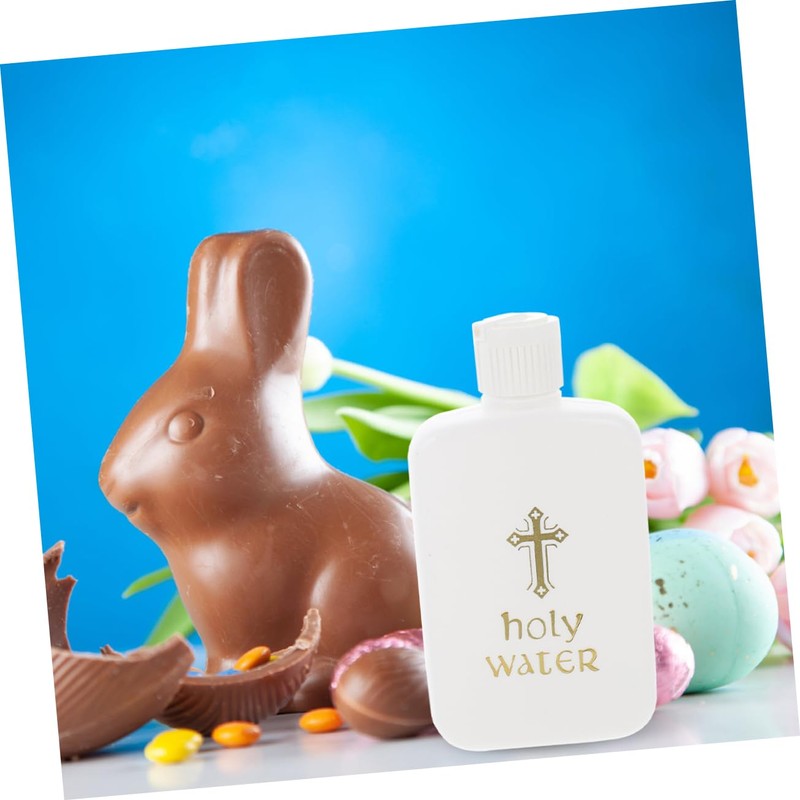 Mobestech 2pcs Holy Water Bottles Plastic Aroma Vials for Sacred